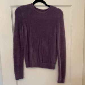 Sunday Best Fuzzy Lavender Sweater